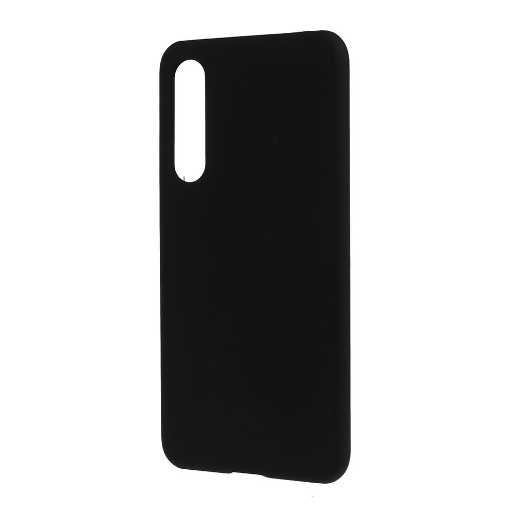 Étui de Téléphone de Téléphone Dur en Plastique Caoutchouté Pour Xiaomi Mi 9 se - le Noir