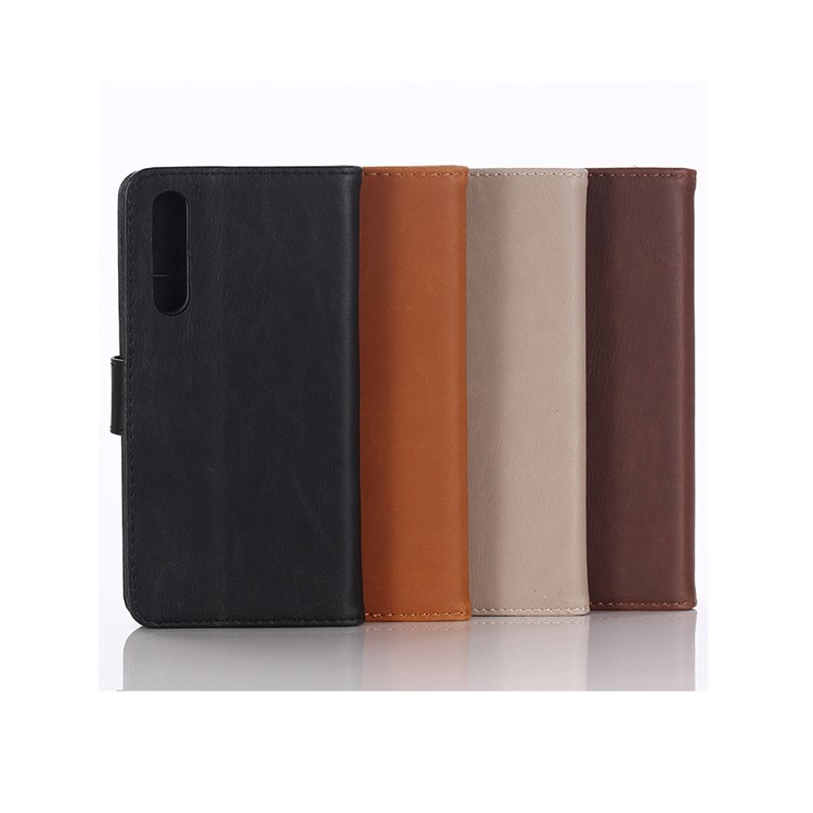 Crazy Horse Wallet Leather Stand Case for Xiaomi Mi 9 - Coffee-11