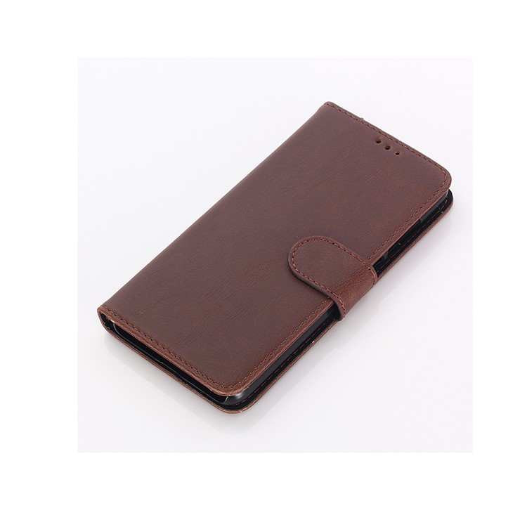 Crazy Horse Wallet Leather Stand Case for Xiaomi Mi 9 - Coffee-2