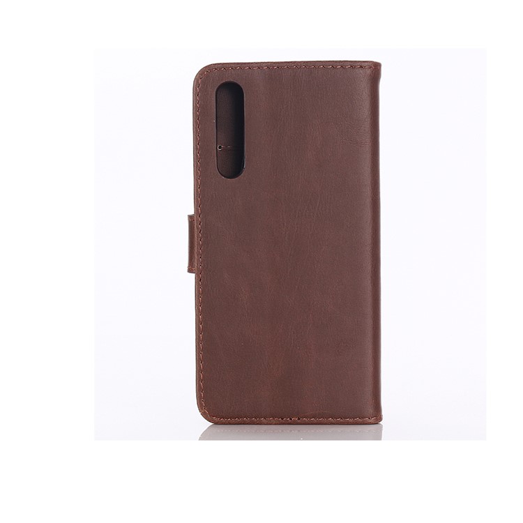 Crazy Horse Wallet Leather Stand Case for Xiaomi Mi 9 - Coffee-6