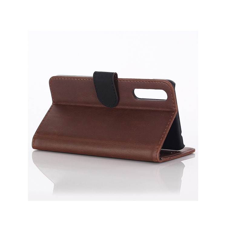 Crazy Horse Wallet Leather Stand Case for Xiaomi Mi 9 - Coffee-8