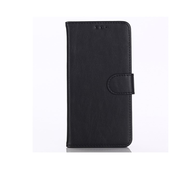 Crazy Horse Wallet Leather Stand Case for Xiaomi Mi 9 - Black-1