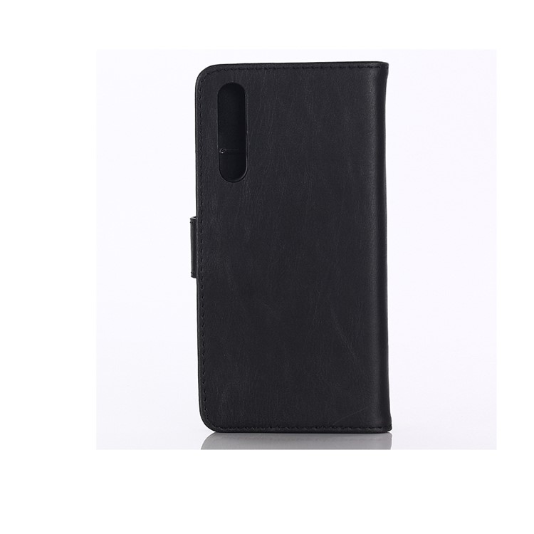 Crazy Horse Wallet Leather Stand Case for Xiaomi Mi 9 - Black-2