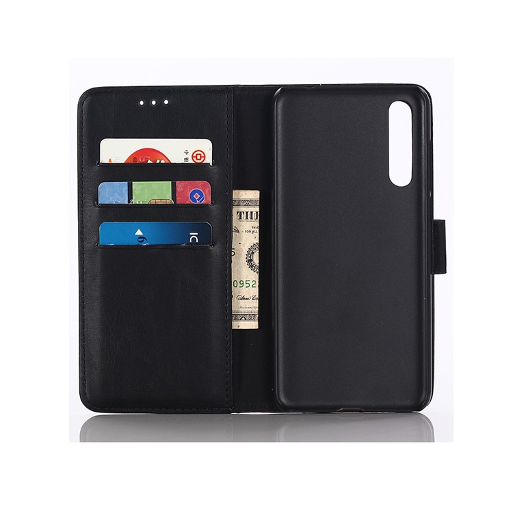 Crazy Horse Wallet Leather Stand Case for Xiaomi Mi 9 - Black-3