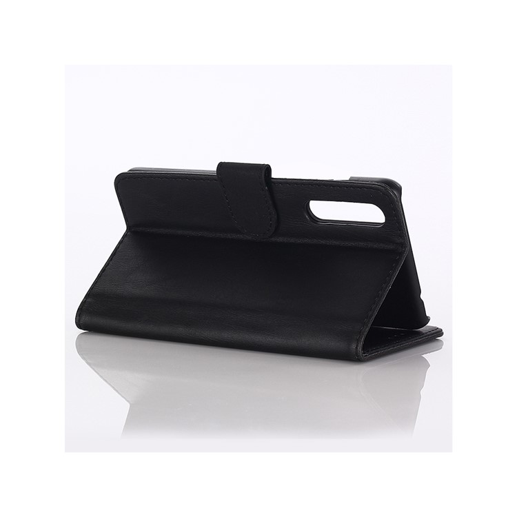 Crazy Horse Wallet Leather Stand Case for Xiaomi Mi 9 - Black-4