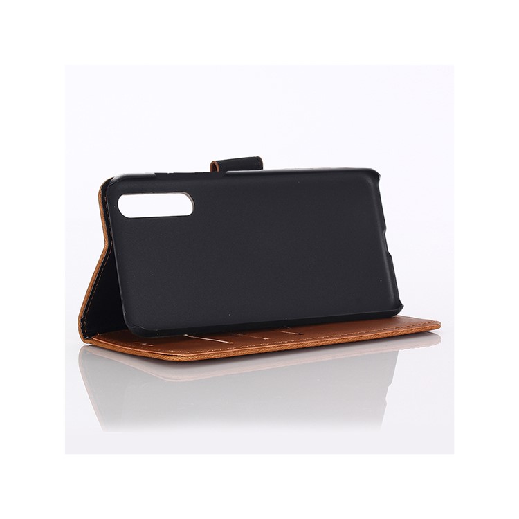 Crazy Horse Wallet Leather Stand Case for Xiaomi Mi 9 - Brown-5