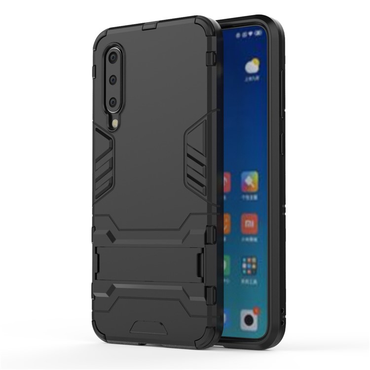 Cool Guard Kickstand PC + TPU Hybrid Phone Cover for Xiaomi Mi 9 SE - Black-2