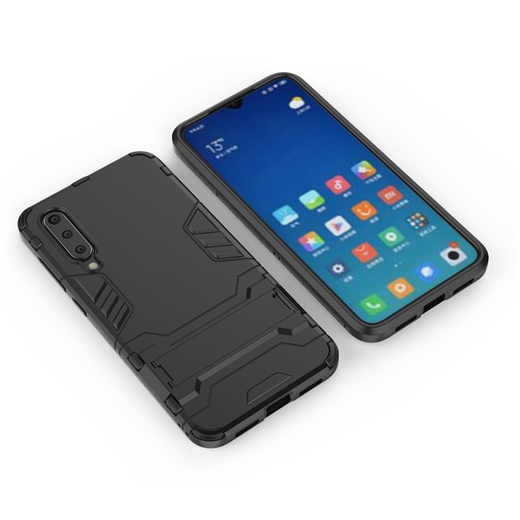 Cool Guard Kickstand PC + TPU Hybrid Phone Cover for Xiaomi Mi 9 SE - Black-3