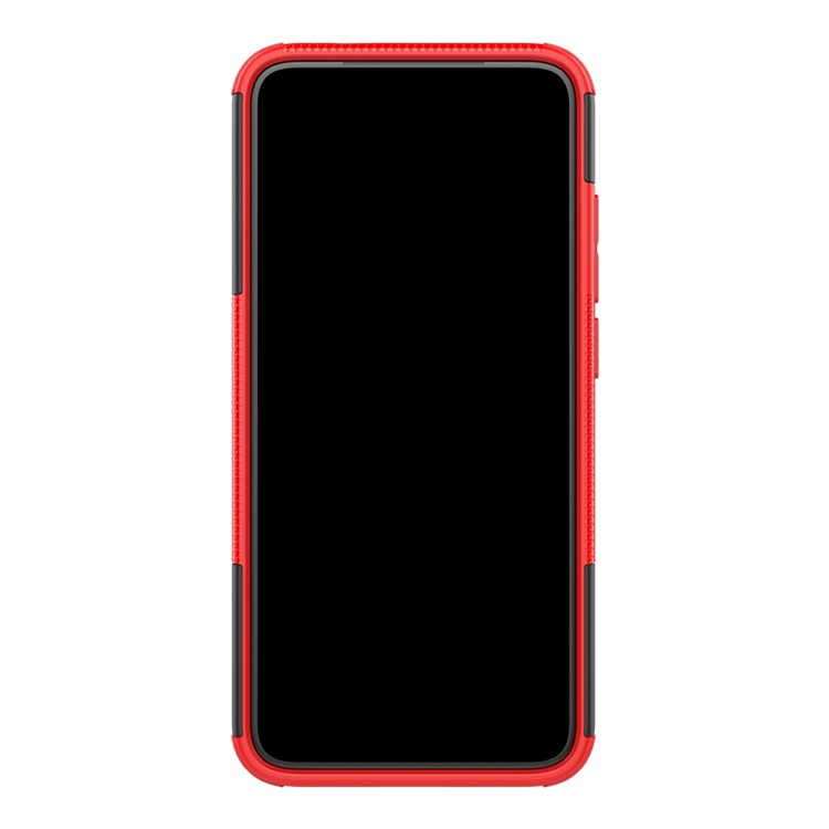 Cool Tyre PC + TPU Hybrid Cover with Kickstand for Xiaomi Redmi Note 7S / Note 7/Note 7 Pro (India) - Red-5