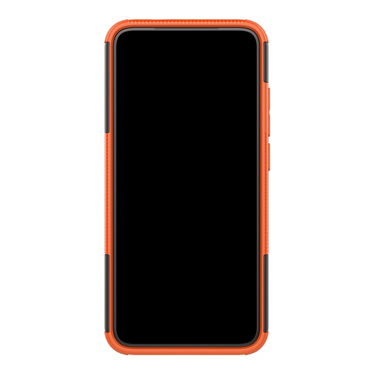 Cool Tyre PC + TPU Hybrid Cover with Kickstand for Xiaomi Redmi Note 7S / Note 7/Note 7 Pro (India) - Orange-4