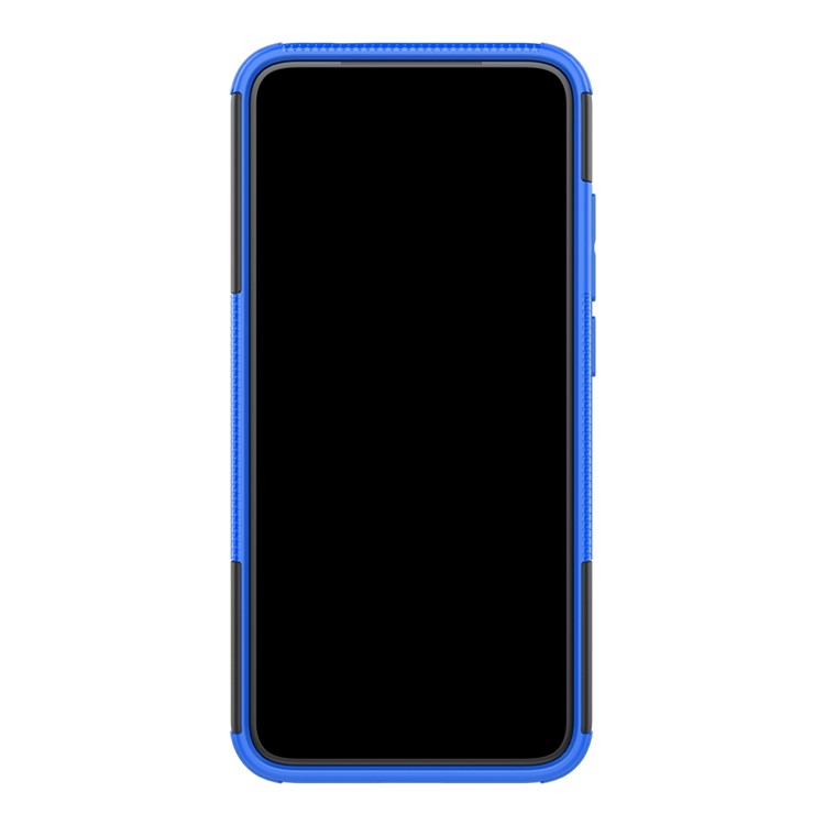 Cool Tire PC + TPU TPU Hybrid Cover Con Kickstand Para Xiaomi Redmi Note 7s / Nota 7/nota 7 Pro (India) - Azul