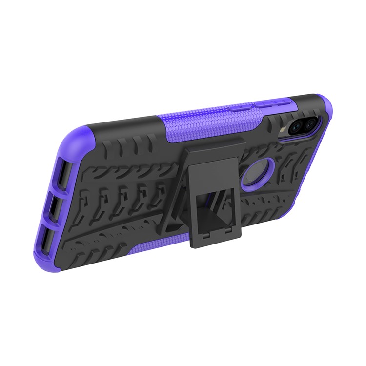 Cool Tyre PC + TPU Hybrid Cover with Kickstand for Xiaomi Redmi Note 7S / Note 7/Note 7 Pro (India) - Purple-7