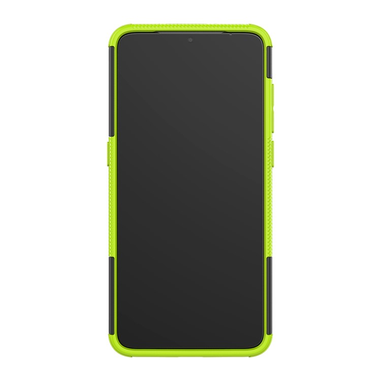 For Xiaomi Mi 9 Cool Tyre Kickstand PC + TPU Hybrid Phone Casing - Green-4