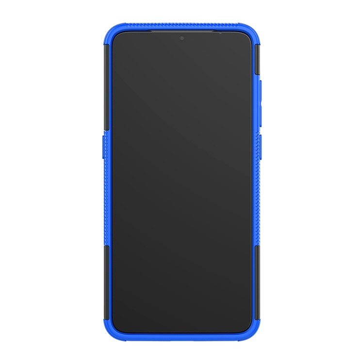 For Xiaomi Mi 9 Cool Tyre Kickstand PC + TPU Hybrid Phone Casing - Blue-5