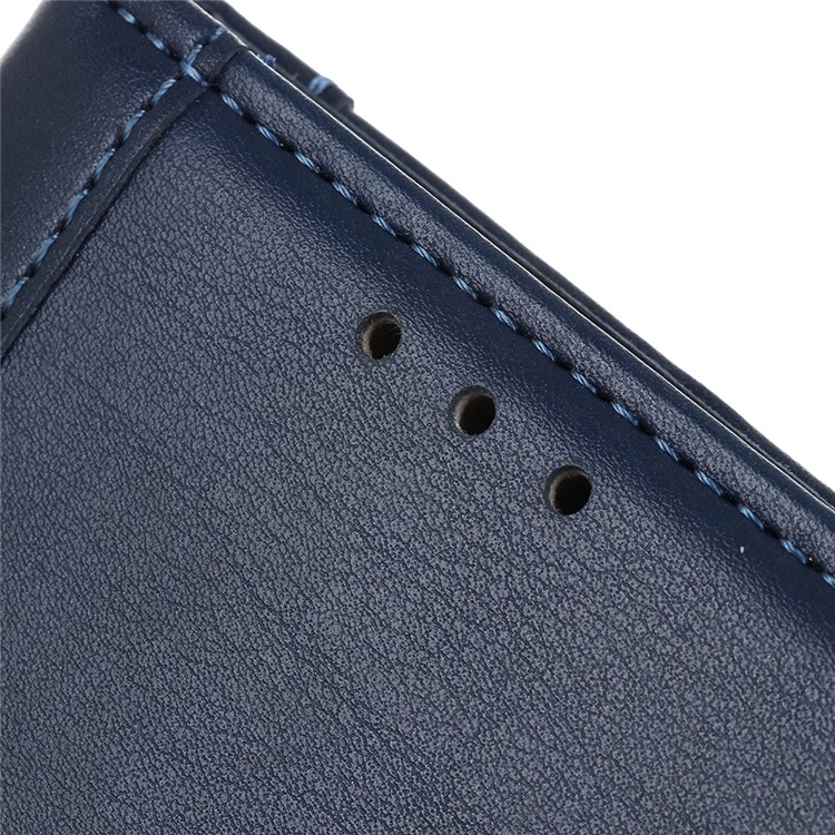 PU Leather Wallet Stand Case Cover for Xiaomi Redmi 7 - Dark Blue-5