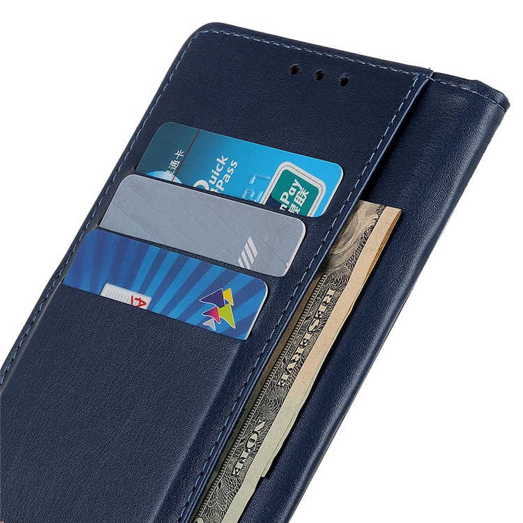 PU Leather Wallet Stand Case Cover for Xiaomi Redmi 7 - Dark Blue-9