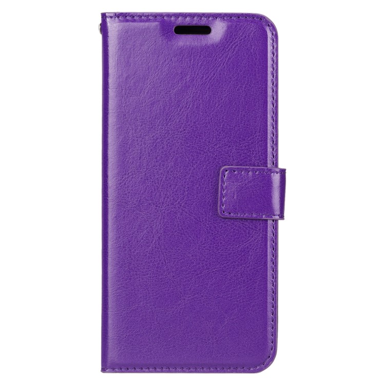 Crazy Horse Leather Wallet Case for Xiaomi Redmi Note 7S / Note 7 / Note 7 Pro (India) - Purple-3