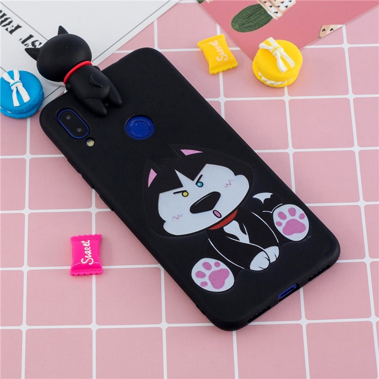 3D Cute Doll Pattern Printing TPU Case for Xiaomi Redmi Note 7S / Note 7 / Note 7 Pro (India) - Dog-6
