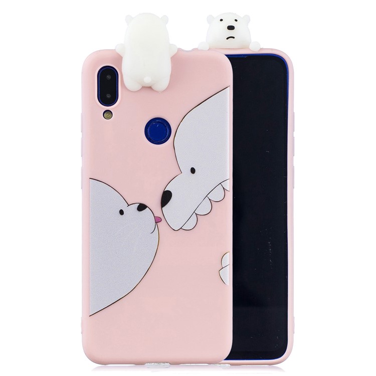 3D Cute Doll Pattern Printing TPU Case for Xiaomi Redmi Note 7S / Note 7 / Note 7 Pro (India) - Bear-1