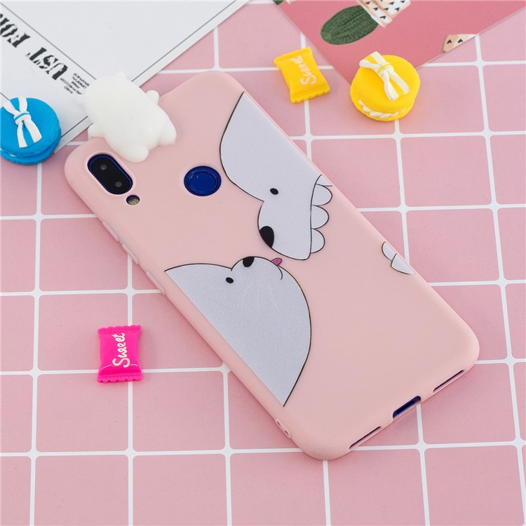 3D Cute Doll Pattern Printing TPU Case for Xiaomi Redmi Note 7S / Note 7 / Note 7 Pro (India) - Bear-6