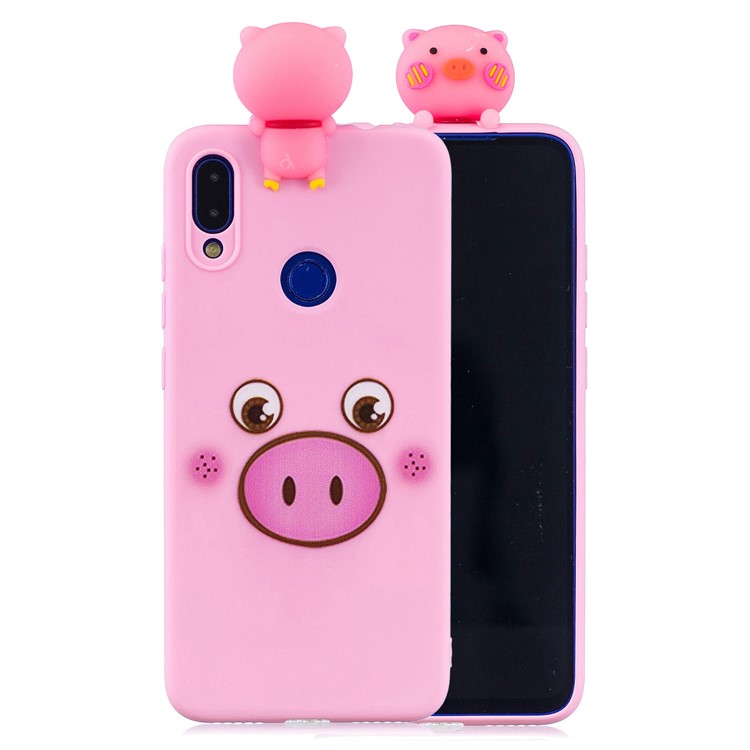 3D Cute Doll Pattern Printing TPU Case for Xiaomi Redmi Note 7S / Note 7 / Note 7 Pro (India) - Pig-1