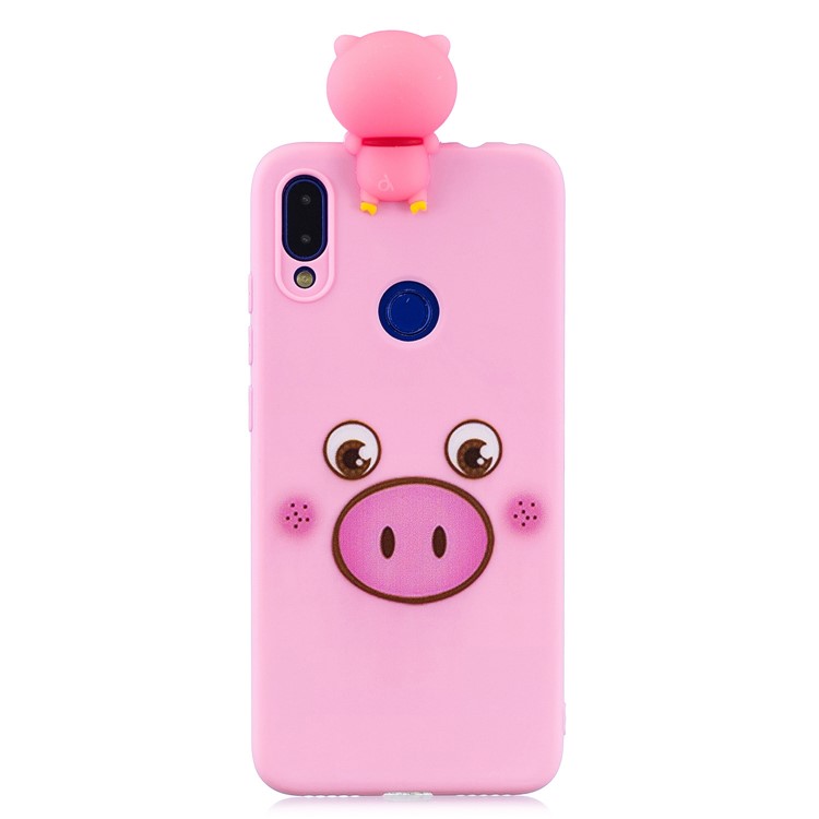 3D Cute Doll Pattern Printing TPU Case for Xiaomi Redmi Note 7S / Note 7 / Note 7 Pro (India) - Pig-2