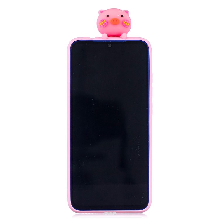 3D Cute Doll Pattern Printing TPU Case for Xiaomi Redmi Note 7S / Note 7 / Note 7 Pro (India) - Pig-3