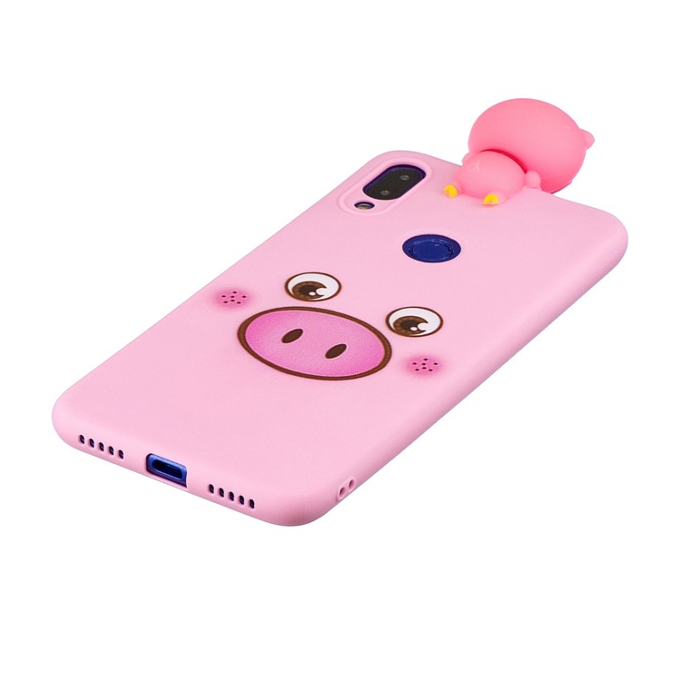 3D Cute Doll Pattern Printing TPU Case for Xiaomi Redmi Note 7S / Note 7 / Note 7 Pro (India) - Pig-4
