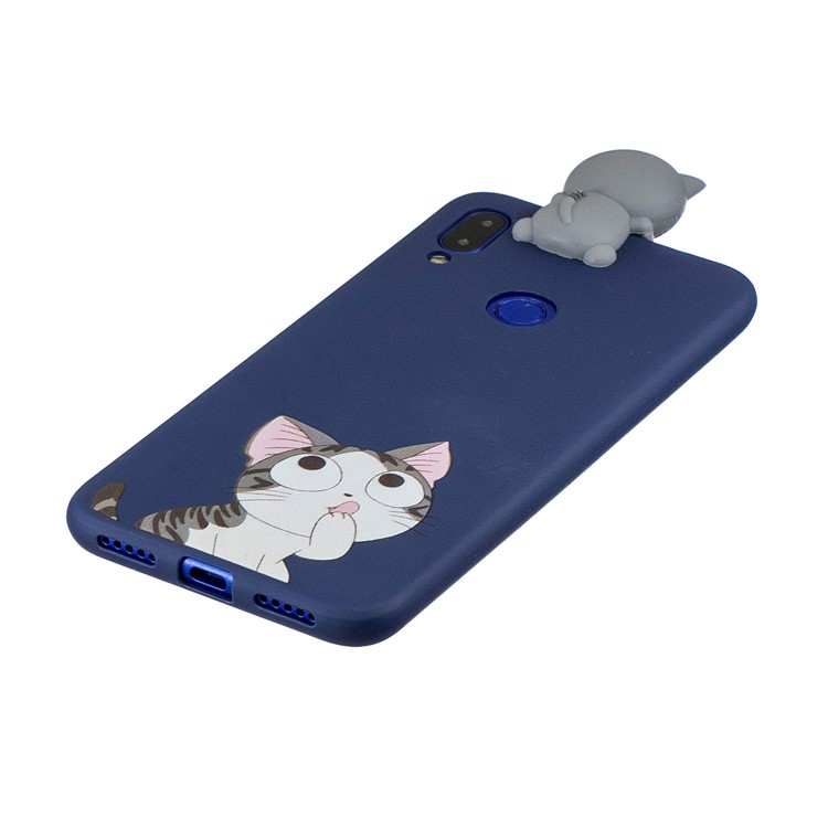 3D Cute Doll Pattern Printing TPU Case for Xiaomi Redmi Note 7S / Note 7 / Note 7 Pro (India) - Cat-4