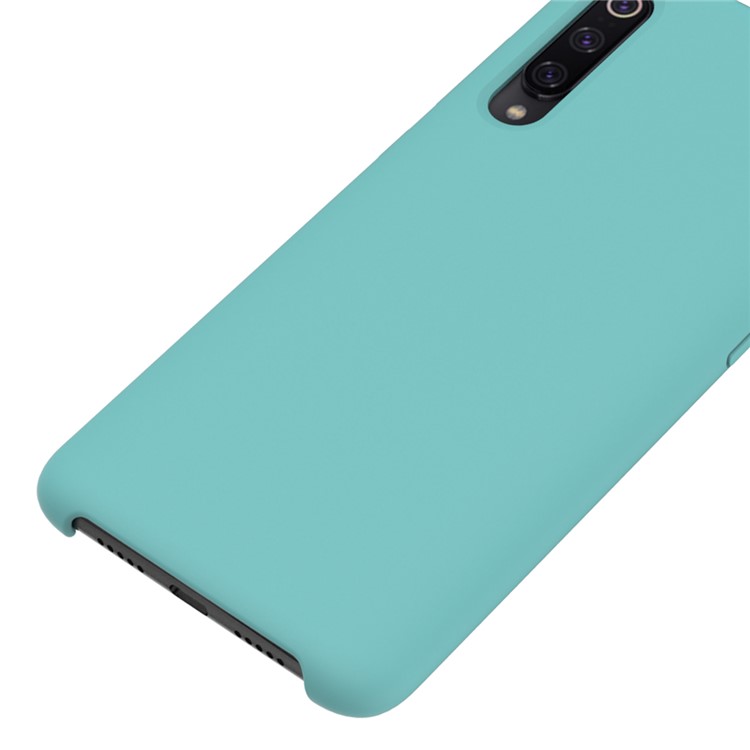 Liquid Silicone Mobile Phone Cover for Xiaomi Mi 9 - Cyan-3