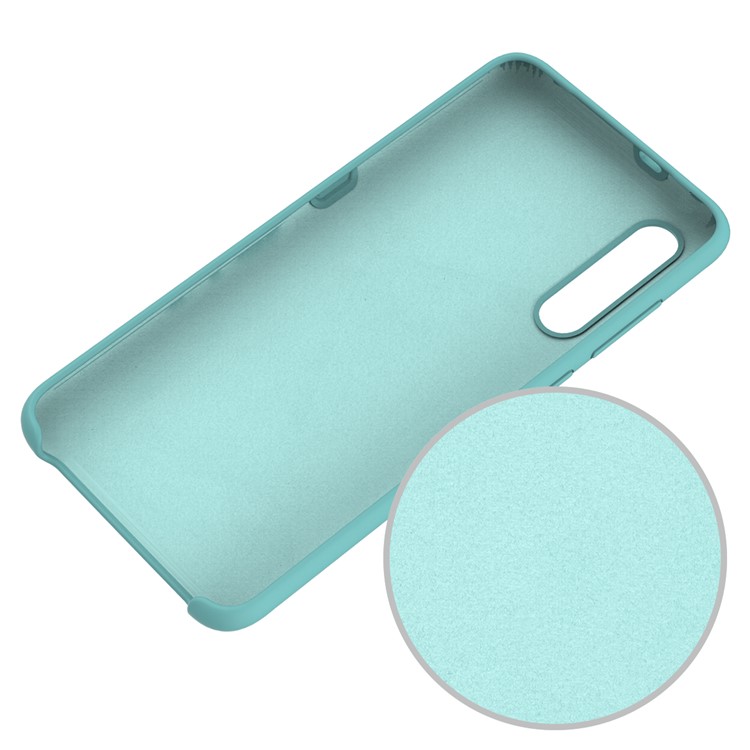 Liquid Silicone Mobile Phone Cover for Xiaomi Mi 9 - Cyan-4