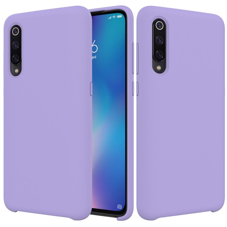Liquid Silicone Mobile Phone Cover for Xiaomi Mi 9 - Purple-1