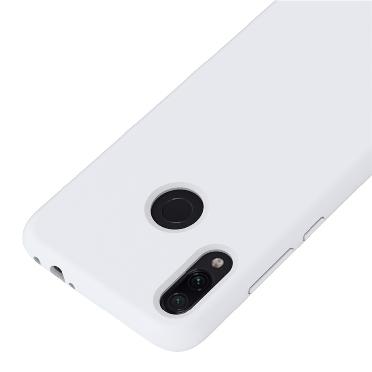 Invólucro De Telefone Móvel De Silicone Macio Líquido Para Xiaomi Redmi Note 7 / Nota 7 Pro (índia) - Branco-2