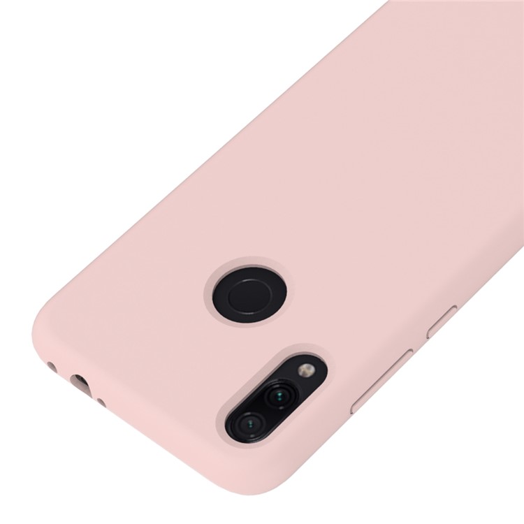 Invólucro De Telefone Móvel De Silicone Macio Líquido Para Xiaomi Redmi Note 7 / Nota 7 Pro (índia) - Rosa-2