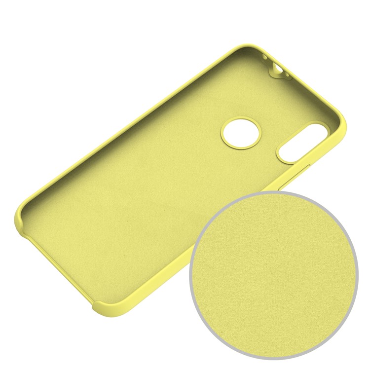 Soft Liquid Silicone Mobile Phone Casing for Xiaomi Redmi Note 7S / Note 7 / Note 7 Pro (India) - Yellow-4