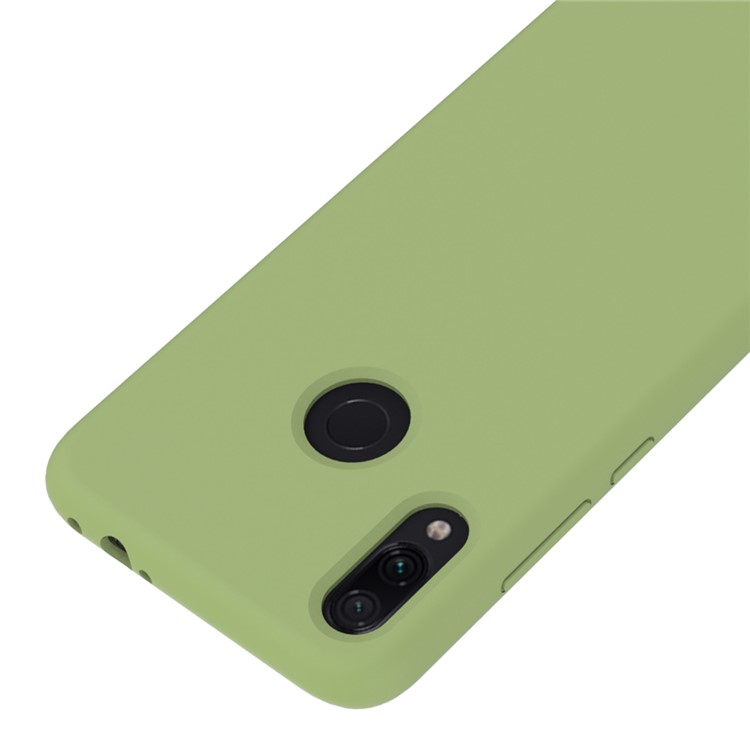 Soft Liquid Silicone Mobile Phone Casing for Xiaomi Redmi Note 7S / Note 7 / Note 7 Pro (India) - Green-2