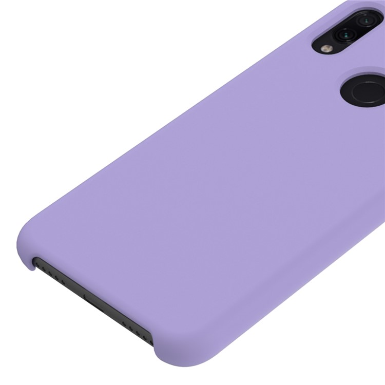 Soft Liquid Silicone Mobile Phone Casing for Xiaomi Redmi Note 7S / Note 7 / Note 7 Pro (India) - Purple-3