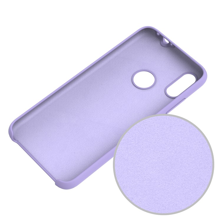 Soft Liquid Silicone Mobile Phone Casing for Xiaomi Redmi Note 7S / Note 7 / Note 7 Pro (India) - Purple-4