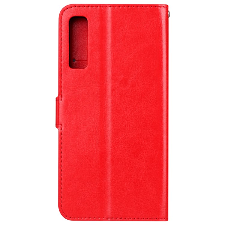 Crazy Horse Texture Wallet Leather Cover with Stand for Xiaomi Mi 9 - Red-4
