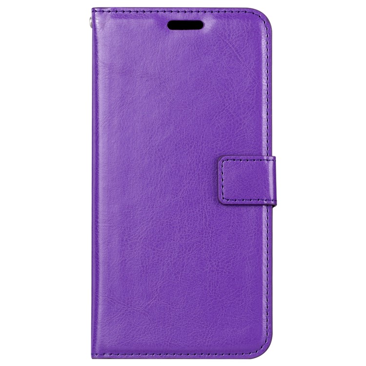 Crazy Horse Texture Wallet Leather Cover with Stand for Xiaomi Mi 9 - Purple-2
