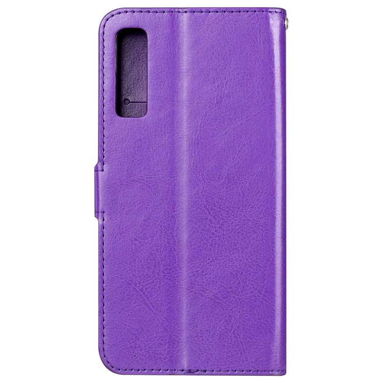 Crazy Horse Texture Wallet Leather Cover with Stand for Xiaomi Mi 9 - Purple-3