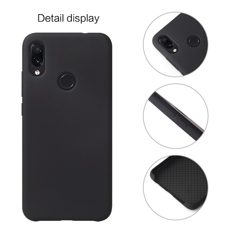 Rubberized Silky Soft TPU Cover for Xiaomi Redmi Note 7S / Note 7 / Note 7 Pro (India) - Black-2