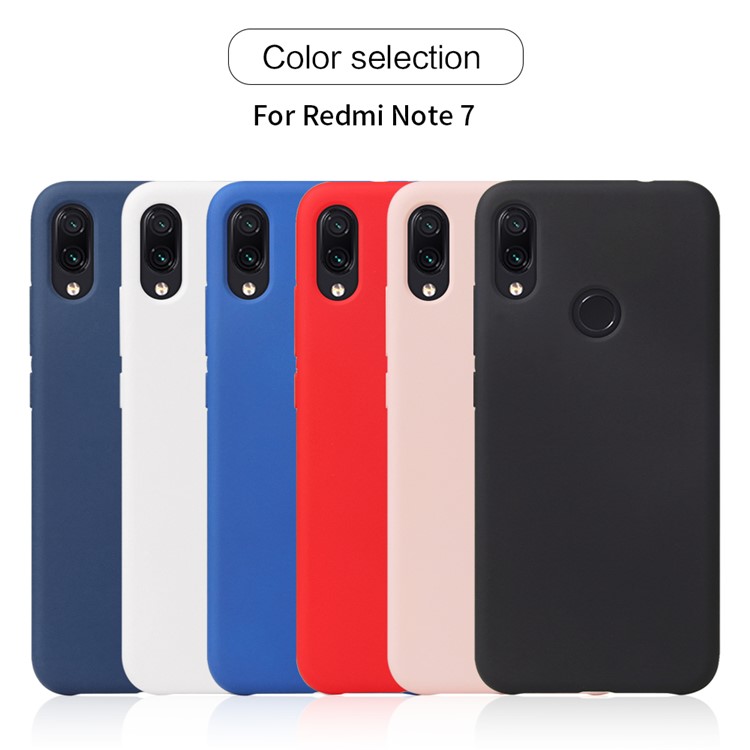 Rubberized Silky Soft TPU Cover for Xiaomi Redmi Note 7S / Note 7 / Note 7 Pro (India) - Black-4