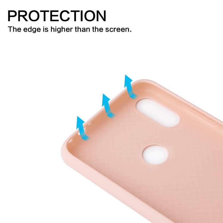 Rubberized Silky Soft TPU Cover for Xiaomi Redmi Note 7S / Note 7 / Note 7 Pro (India) - Pink-3