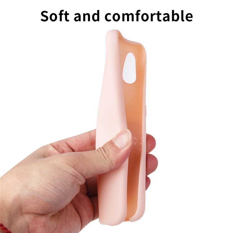 Rubberized Silky Soft TPU Cover for Xiaomi Redmi Note 7S / Note 7 / Note 7 Pro (India) - Pink-5
