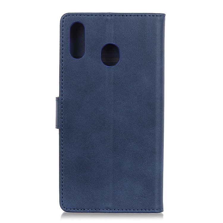 Matte PU Leather Stand Case Magnetic Mobile Shell for Xiaomi Redmi 7 / Redmi Y3 - Blue-11