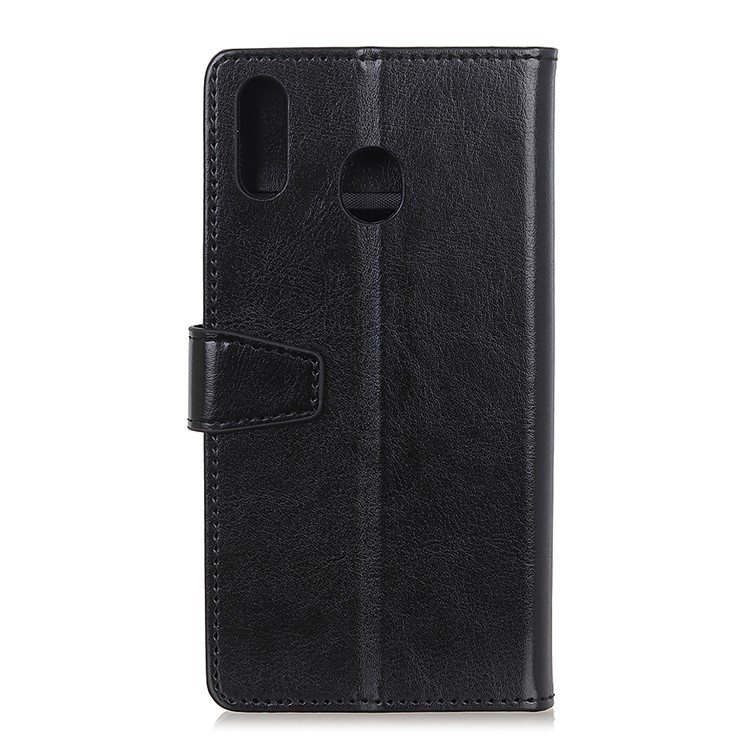 Crazy Horse Texture Wallet Leather Protective Cover for Xiaomi Redmi 7 / Redmi Y3 - Black-11