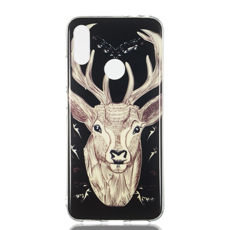 Noctilucent IMD TPU Case for Xiaomi Redmi Note 7 / Note 7 Pro (India) - Elk Pattern-2