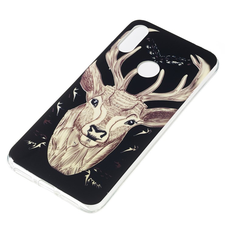 Noctilucent IMD TPU Case for Xiaomi Redmi Note 7 / Note 7 Pro (India) - Elk Pattern-3