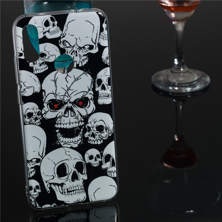 Noctilucent IMD TPU Case for Xiaomi Redmi Note 7S / Note 7 / Note 7 Pro (India) - Cool Skulls-5